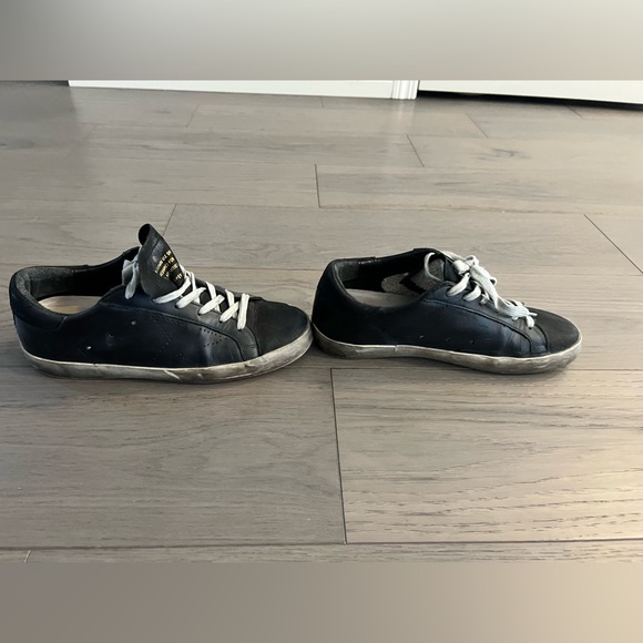 Golden Goose Black Superstar Sneakers - Picture 6 of 12